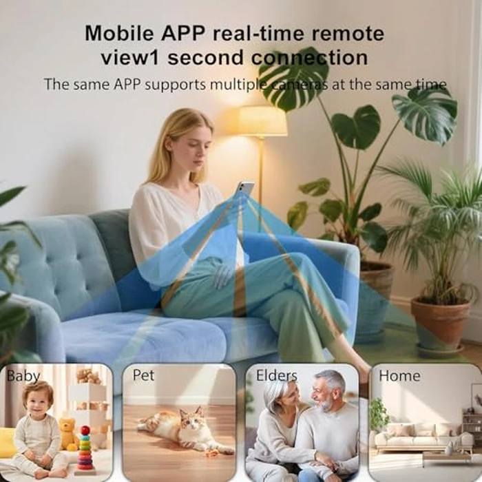 J-SINIGIDIN Mini Spy Camera Wireless 2026 HD Hidden Camera Small Home Security WiFi 1080P Micro Nanny Cam with Motion Detection Cloud & SD Storage Night Vision Tiny Cameras by J-SINIGIDIN - Image 6