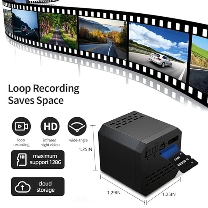 J-SINIGIDIN Mini Spy Camera Wireless 2026 HD Hidden Camera Small Home Security WiFi 1080P Micro Nanny Cam with Motion Detection Cloud & SD Storage Night Vision Tiny Cameras by J-SINIGIDIN - Image 7