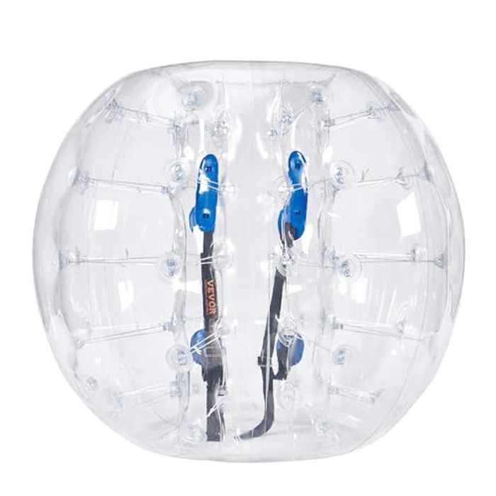 VEVOR Inflatable Bumper Ball 1-Pack, 4FT/1.2M Body Sumo Zorb Balls for Teen, 0.8mm Thick PVC Human Hamster Bubble Balls for Outdoor Team Gaming Play, Bumper Bopper Toys for Garden, Yard, Park by VEVOR - Used - Acceptable condition