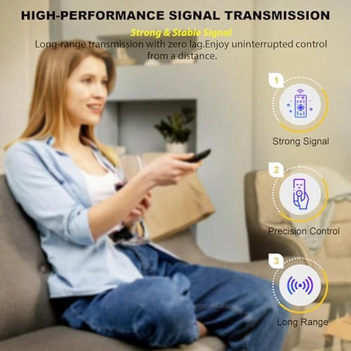 Replacement Remote for VIZIO Smart TVs - Universal Remote Control Compatible with XRT140/ XRT136/ XRT260/ XRT270 & D/E/M/P/V/PX/OLED Series, 4K UHD HDR SmartCast, LED LCD HD TV Accessories by ZYK - Image 4