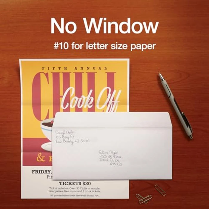 Oxford Envelopes, #10 Business Size, Security Tint, Peel & Seal Closure, 24 lb White Paper, Privacy Protection for Checks & Invoices, 500-Pack for Office or Home Mailing by Oxford - Image 6