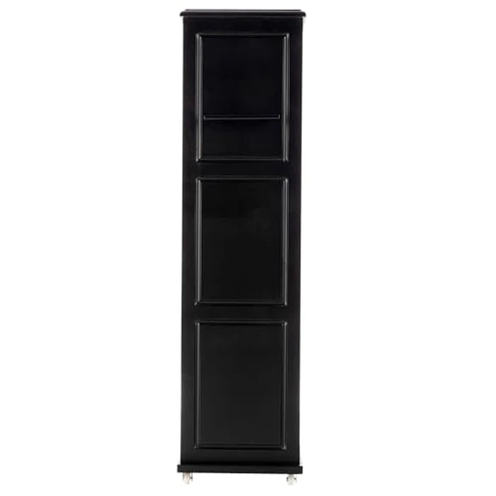 Lavish Home 3-Tier Slim Rolling Storage Cart - 16.7” x 9” Narrow Rolling Cart with Handle and Wheels for Bathroom, Laundry Room, and Kitchen Organization - Pull-Out Home Organizers (Black) by Lavish Home - Image 9