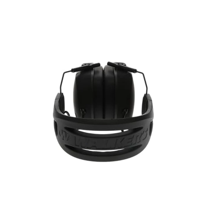 WALKER'S Razor Tacti-Grip Slim Electronic Muff - 23dB NRR Compact Collapsible Non-Slip Headband Hunting Shooting Hearing Protection Earmuffs w/ 2 AAA Batteries, Black by Walker's - Image 4