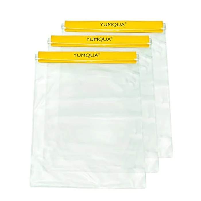 YUMQUA Waterproof Bags Large 3 Pack Set, Clear Watertight Pouch Holder for Document Map Camera Mobile Phone Car Key, fits Kayaking Boating Hiking Water Sports, Yellow by YUMQUA - Used - Good condition - CA$16.90