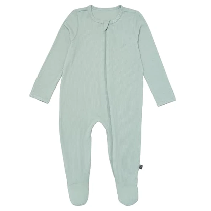 Modern Moments by Gerber Baby Neutral Viscose Sleep 'N Play With Mittens, Light Beige Olives, 0-3 Months by Modern Moments by Gerber - Image 4