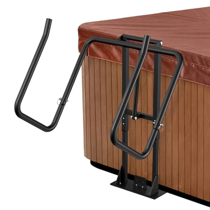 Aluminum Hydraulic Hot Tub Cover Lift, U-Shaped Bottom Insert Spa Cover Lifter, Adjustable Height from 25" to 39", Suitable for Round, Square and Other Shaped spas by REGMICS - Image 1