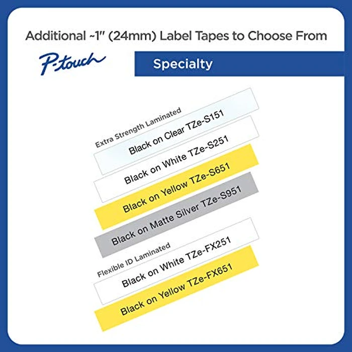 Brother TZeS951 Laminated Black on Matte Silver Extra-Strength Tape1-InchRetail Packaging by Brother - Image 4