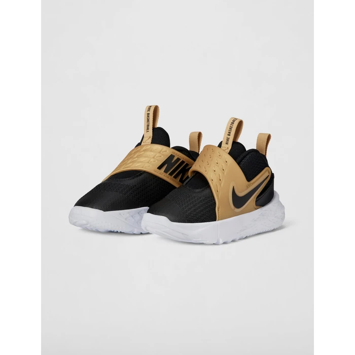 Nike Baby/Toddler Team Hustle D Basketball Shoes, Black/Black-Metallic Gold-White, 9C by Nike - Image 5