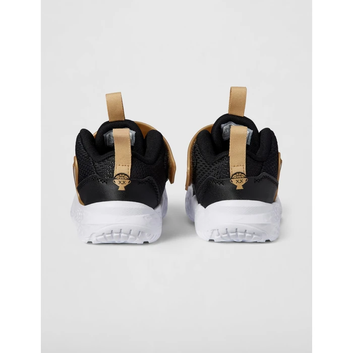 Nike Baby/Toddler Team Hustle D Basketball Shoes, Black/Black-Metallic Gold-White, 9C by Nike - Image 6