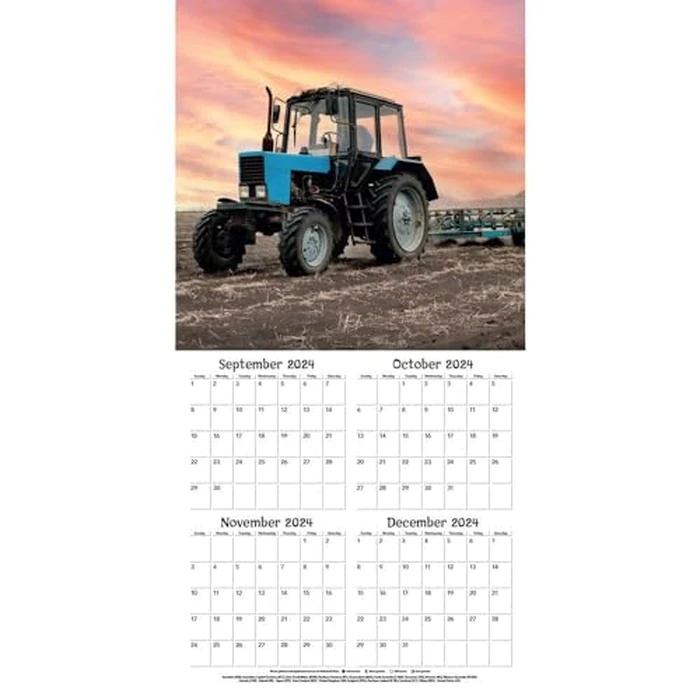 TURNER PHOTOGRAPHIC Tractors 12x12 Photo Wall Calendar (25998940094) by Turner Licensing - Image 4