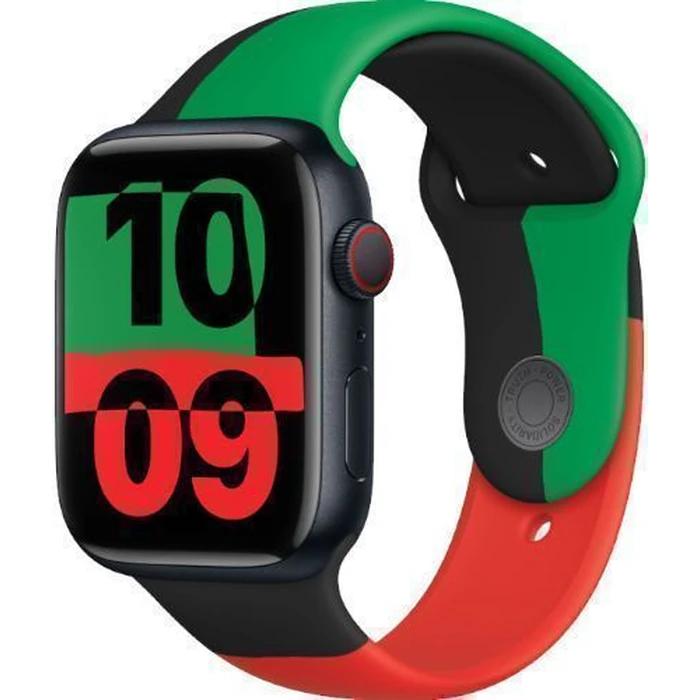 Apple Watch Series 9 (Cellular + GPS) - 64GB - 45mm - Midnight Aluminum Case with Black Unity Rubber Sport Band - One Size by Apple - Image 2