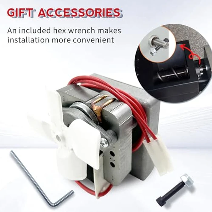 Upgraded 2.0 RPM Auger Motor Replacement Compatible with Traeger, Pit Boss, Camp Chef, Z Grills Pellet Grills - 110V 60Hz Heavy Duty High Torque Feeder Drive Motor for Jams & Low Temp Issues by Meatender - Image 8