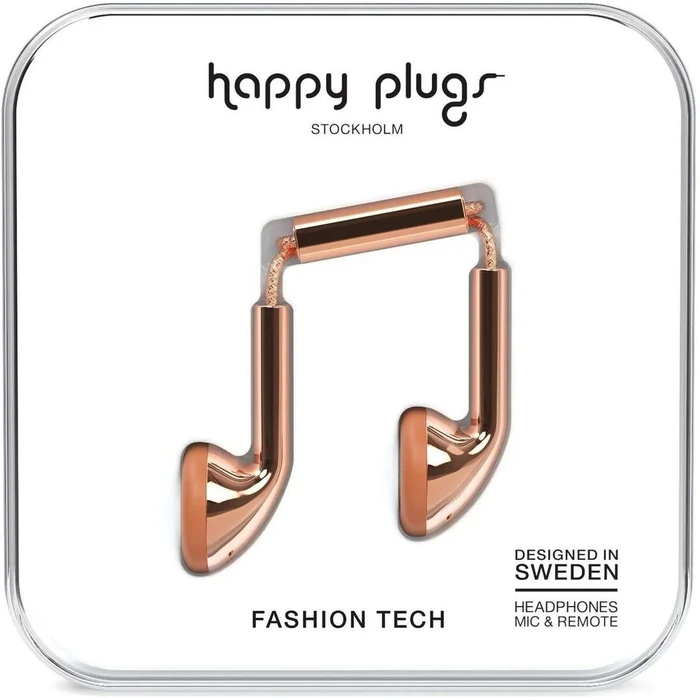 Happy Plugs 7737 Earbuds - Rose Gold by Happy Plugs - Refurbished - Excellent condition