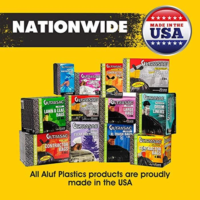 Aluf Plastics 33 Gallon Clear Trash Bags - (Huge 100 Pack) - 33' x 39' - 1.5 MIL (Equivalent) - CSR SERIES - Heavy Duty Industrial Liners Clear Garbage Bags for Recycling, Contractors, Storage by Aluf Plastics - Image 4