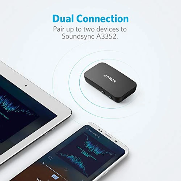 Anker Soundsync A3352 Bluetooth Receiver for Music Streaming with Bluetooth 5.0, 12-Hour Battery Life, Dual Device Connection, for Car, Home Stereo, Headphones, Speakers (Renewed) by Anker - Image 5
