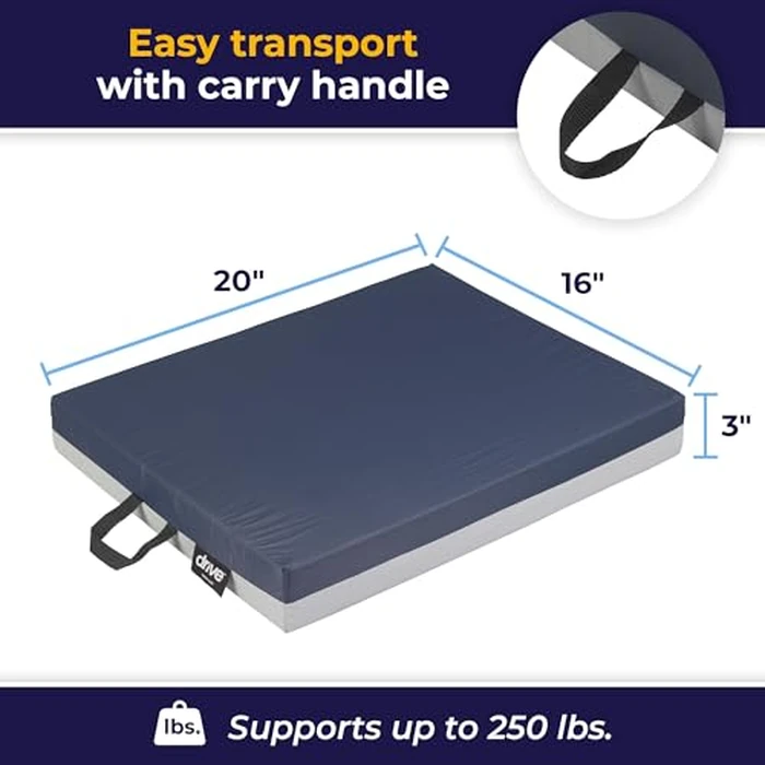 Drive Medical 14894 Skin Protection Gel "E" Wheelchair Seat Cushion by Drive Medical - Image 6