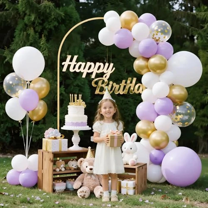 VEVOR Arch Backdrop Stand, 7.2 x 4 ft, Stable Structure, Easy Assembly, 1 Set Gold Metal Arch Backdrop Stand for Wedding, Birthday Party, Graduation, Holiday Celebration, and Ceremony Decoration by VEVOR - Image 2