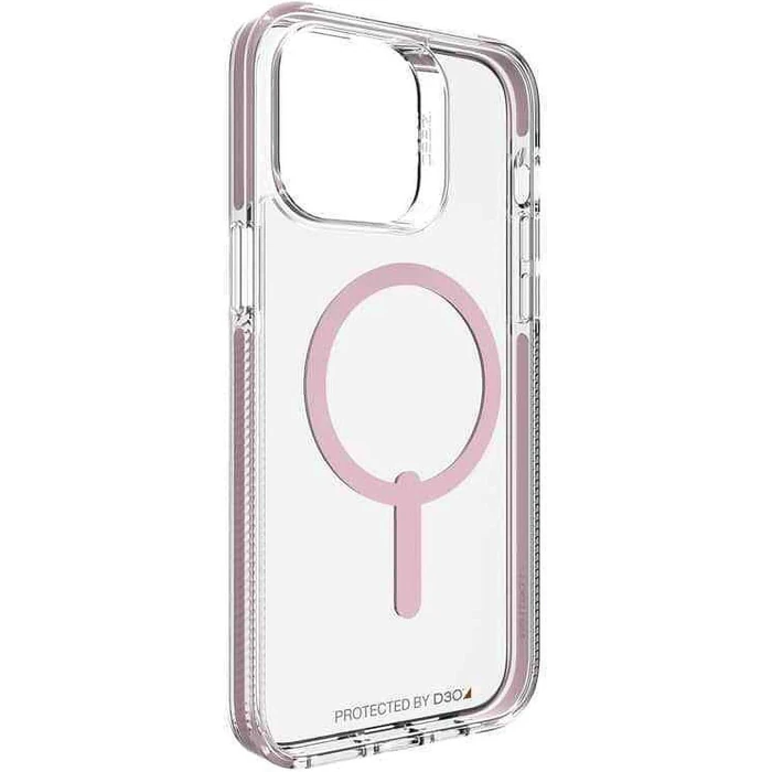 Zagg Gear4 Piccadilly Snap Phone Case with Magsafe for iPhone 14 Pro Max - Clear/Pink by Zagg - Image 2
