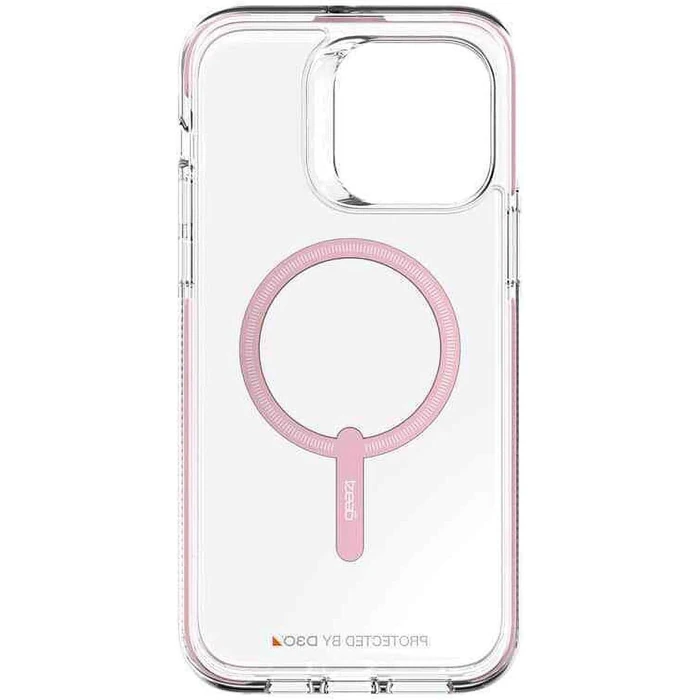 Zagg Gear4 Piccadilly Snap Phone Case with Magsafe for iPhone 14 Pro Max - Clear/Pink by Zagg - Image 3