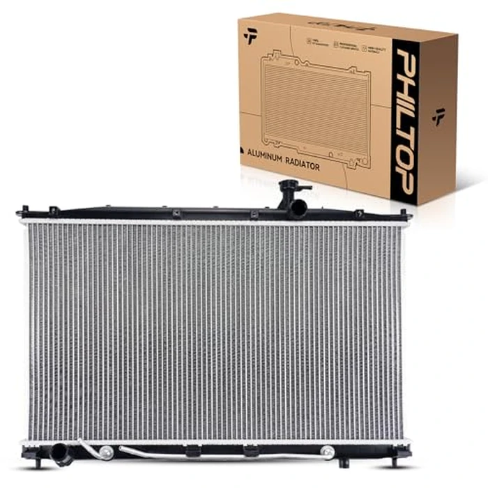 PHILTOP CU2997 Engine Coolant Aluminum Radiator Fit for Santa Fe 2007 2008 2009 2.7L (w/o Internal Oil Cooler) by PHILTOP - Used - Very Good condition