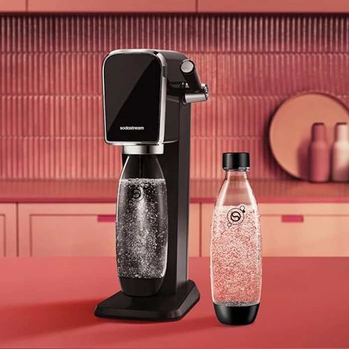 sodastream 1L Twin Pack Dishwasher Safe Slim Bottle (Black) by sodastream - Image 2
