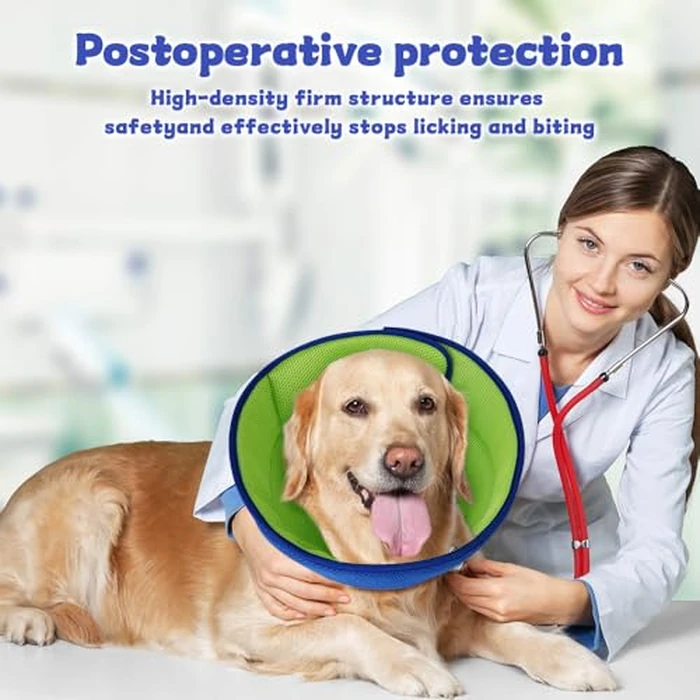 Soft Dog Cone Collar After Surgery Alternative for Dogs to Stop Licking, Comfort Collars for Large/Medium/Small Pet/Cat, Comfortable Elizabethan Neuter Recovery E Cones of Shame Neck & Head Ecollars by mosago - Image 2