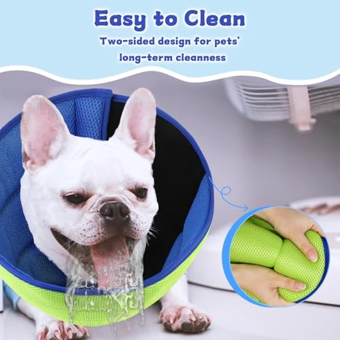 Soft Dog Cone Collar After Surgery Alternative for Dogs to Stop Licking, Comfort Collars for Large/Medium/Small Pet/Cat, Comfortable Elizabethan Neuter Recovery E Cones of Shame Neck & Head Ecollars by mosago - Image 6