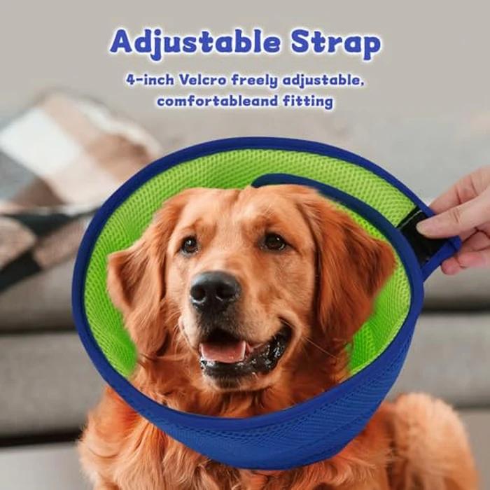 Soft Dog Cone Collar After Surgery Alternative for Dogs to Stop Licking, Comfort Collars for Large/Medium/Small Pet/Cat, Comfortable Elizabethan Neuter Recovery E Cones of Shame Neck & Head Ecollars by mosago - Image 7