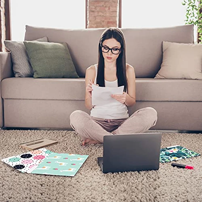 Better Office Products Decorative File Folders, 24 Pack, 8 Designs, Heavyweight, Letter Size (9.5" x 11.5") with 1/3 Cut Tab, Cute & Fun Modern Designs, Fashion Folders by Better Office Products - Image 4