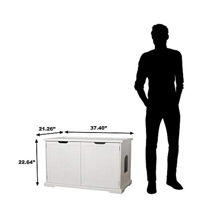 Merry Products Cat Washroom Bench, White by Merry Pet - Image 5