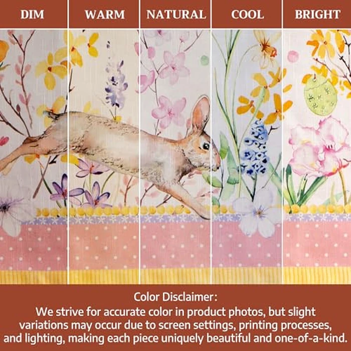 Maison d' Hermine Table Cloth Rectangle Table 100% Cotton 54 x 72 Inches Tablecloth Reusable Decorative for Dining Kitchen Room Farmhouse Home Gifts for Mothers Day Spring Summer - Easter Zest by Maison d' Hermine - Image 6