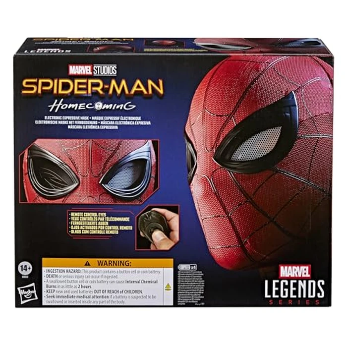 Spider-Man Marvel Legends Series Homecoming Electronic Expressive Mask, Premium Interactive Roleplay Gear for Adults by Hasbro - Image 2