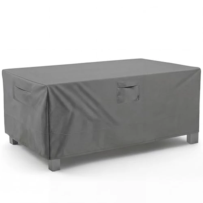 Vailge Rectangular/Oval Patio Table Cover, Heavy Duty Waterproof Outdoor Lawn Patio Furniture Covers, X-Large Grey by Vailge - Used - Very Good condition