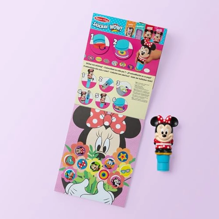 Melissa & Doug Sticker Wow!(TM) 24-Page Activity Pad and Sticker Stamper, 300 Stickers, Arts and Crafts Fidget Toy Collectible Character - Disney Minnie Mouse - for Kids Ages 3+ - FSC Certified by Melissa & Doug - Image 8
