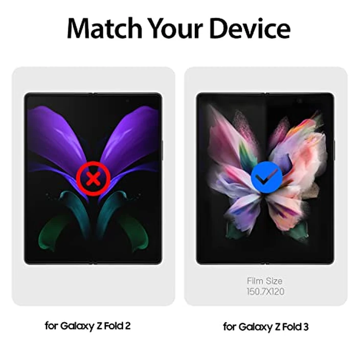 DOME GLASS Whitestone GEN Film Screen Protector for Samsung Galaxy Z Fold 3 (2021) Anti-Bubble HD Clear Hard Coated PET Film Screen Guard by DOME GLASS - Image 6