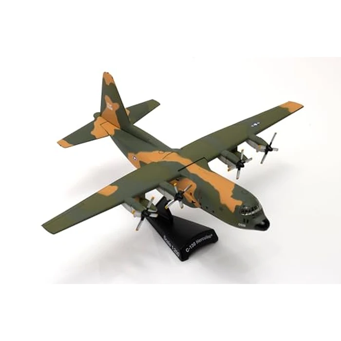 Postage Stamp C-130 Sea Camo Little Rock AFB 1/200 Scale Collectible Die-Cast Metal Airplane Model with Plastic Parts for Ages 14+ by Postage Stamp - Used - Like New condition - CA$37.38