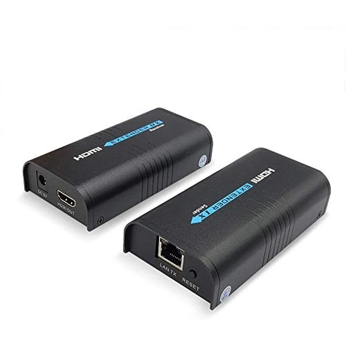 AGPtek(R) LKV373 HDMI Extender Over 100M LAN RJ45 CAT5 CAT6-Single Source from 1080P Full HD STB,DVD,PS3 - w/DLP,LCD,LED,Supports TCP/IP by Ethernet, DC 5V/1A by AGPTEK - Image 1