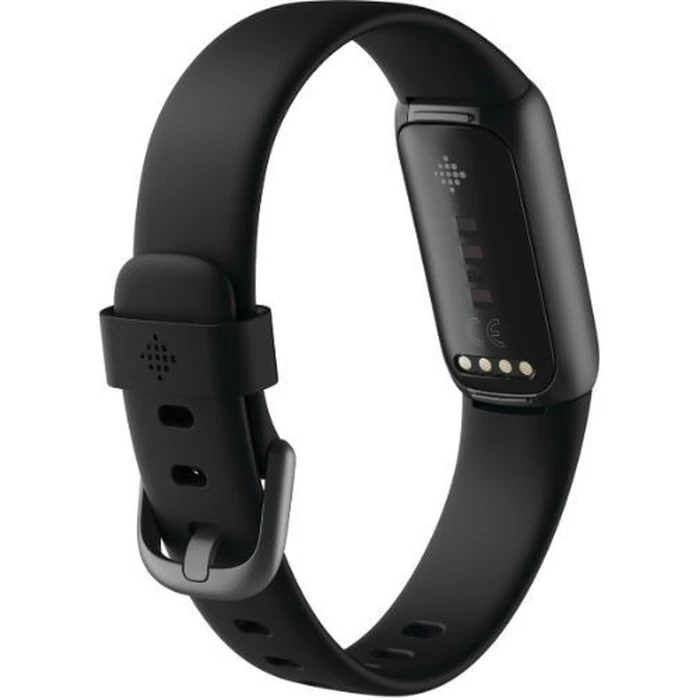 Fitbit Luxe Fitness + Wellness Tracker - 20mm - Graphite Stainless Steel Case with Black Silicone Classic Band - Small Size by Fitbit - Image 3