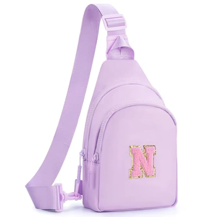 Fystdtote Birthday Gift for 5 6 7 8 9 10 11 12 13 14 15 16 Year Old Girls Fanny Pack Crossbody Bags for Women,Cute Trendy Stuff - Lavender,N by Fystdtote - Image 1