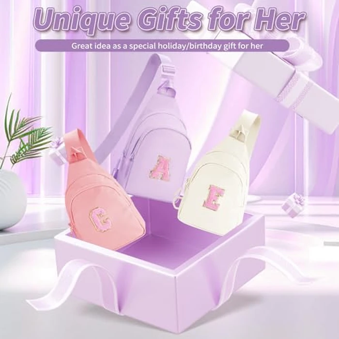 Fystdtote Birthday Gift for 5 6 7 8 9 10 11 12 13 14 15 16 Year Old Girls Fanny Pack Crossbody Bags for Women,Cute Trendy Stuff - Lavender,N by Fystdtote - Image 7