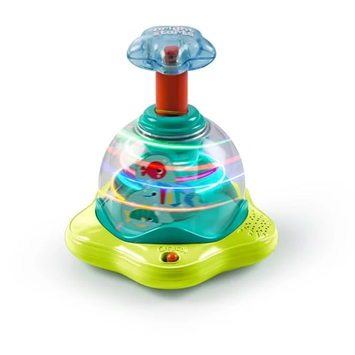 Bright Starts Press & Glow Spinner Cause and Effect Musical Baby Toy, Age 6 Months+ by Bright Starts - Used - Good condition - US$12.58