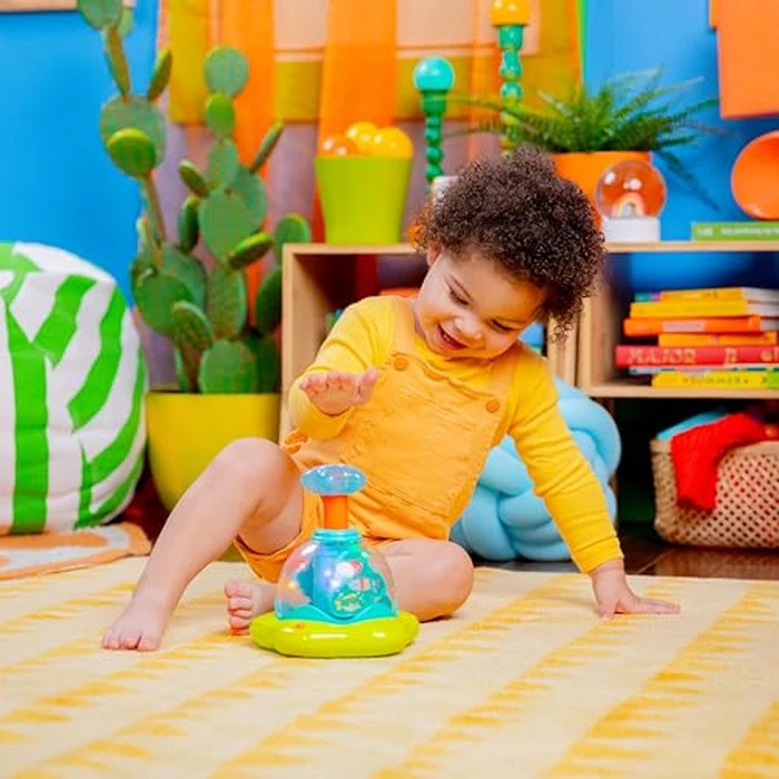 Bright Starts Press & Glow Spinner Cause and Effect Musical Baby Toy, Age 6 Months+ by Bright Starts - Image 6