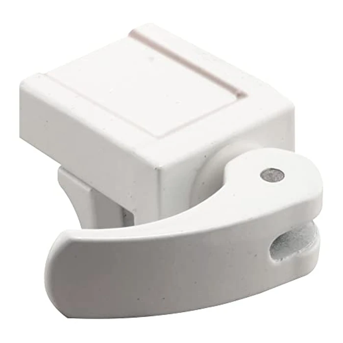 Prime-Line U 9809 Sliding Window Lock for Vinyl Windows - Easy Installation to Keep Windows Securely Closed - Diecast Construction, White (2 Pack) by Defender Security - Used - Very Good condition