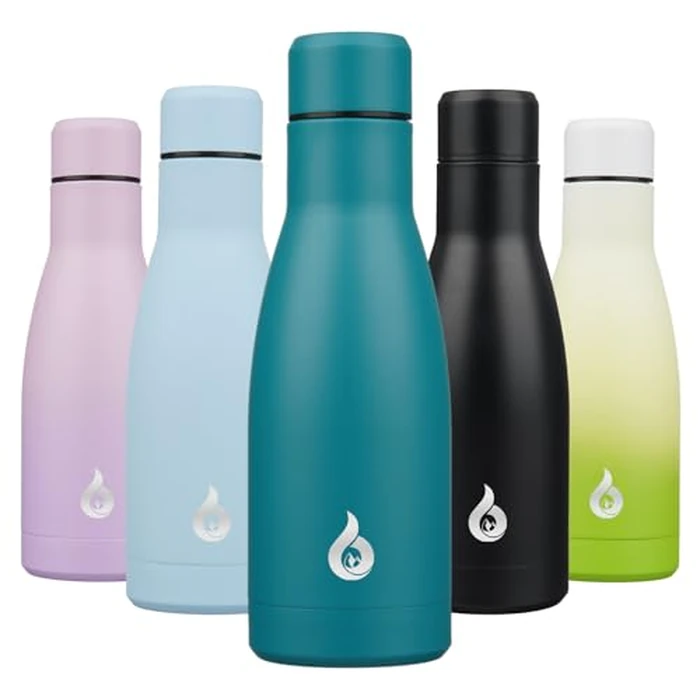 BJPKPK Insulated Water Bottle 12oz Small Stainless Steel Water Bottles Reusable Metal Thermo Keep Cold and Hot,Laguna by BJPKPK - Used - Very Good condition