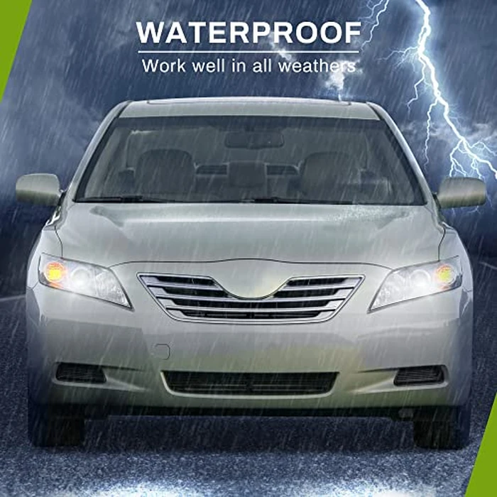 AUTOSAVER88 Projector Headlight Assembly Compatible with 2007-2009 Toyota Camry (Exclude Hybrid) Replacement Halogen Headlamps Left and Right Chrome Housing Amber Reflector Clear Lens (W/O Bulbs) by AUTOSAVER88 - Image 3