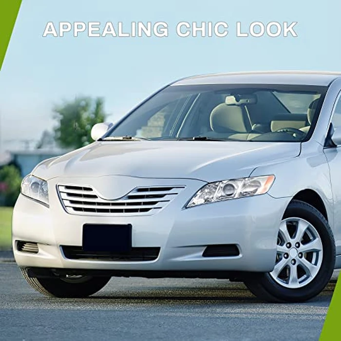 AUTOSAVER88 Projector Headlight Assembly Compatible with 2007-2009 Toyota Camry (Exclude Hybrid) Replacement Halogen Headlamps Left and Right Chrome Housing Amber Reflector Clear Lens (W/O Bulbs) by AUTOSAVER88 - Image 7