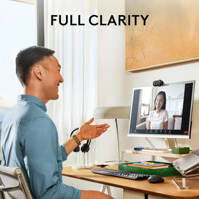 Logitech Brio 101 Full HD 1080p Webcam for Meetings, Streaming, Desktop, Laptop, PC - Built-in Mic, Shutter, Works with Zoom, Microsoft Teams, Nintendo Switch 2’s new GameChat Mode, USB-A,-Black by Logitech - Image 2