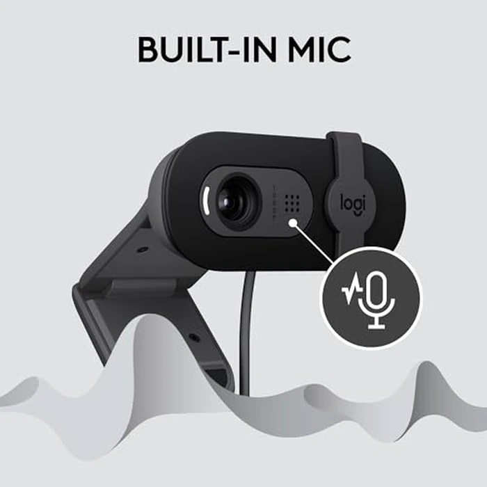 Logitech Brio 101 Full HD 1080p Webcam for Meetings, Streaming, Desktop, Laptop, PC - Built-in Mic, Shutter, Works with Zoom, Microsoft Teams, Nintendo Switch 2’s new GameChat Mode, USB-A,-Black by Logitech - Image 5