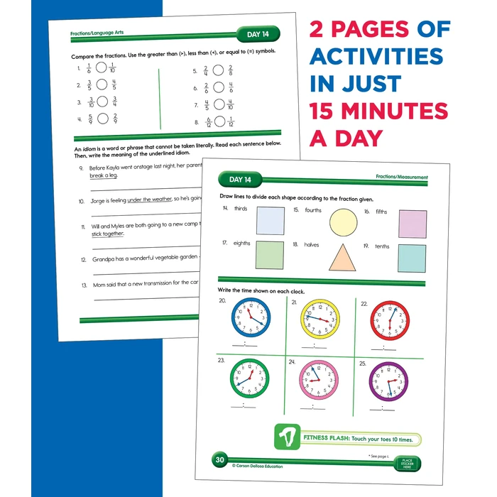 Summer Bridge Activities 3rd to 4th Grade Workbook, Activity Book with Math, Reading Comprehension, Science, Fitness, Social Studies, Writing Practice, and Flash Cards (Volume 5) by Summer Bridge Activities - Image 6
