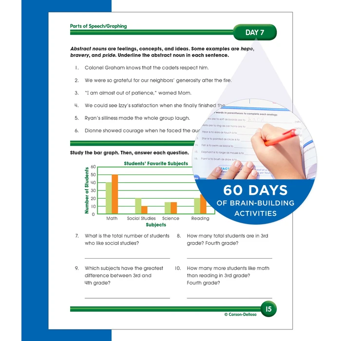 Summer Bridge Activities 3rd to 4th Grade Workbook, Activity Book with Math, Reading Comprehension, Science, Fitness, Social Studies, Writing Practice, and Flash Cards (Volume 5) by Summer Bridge Activities - Image 7